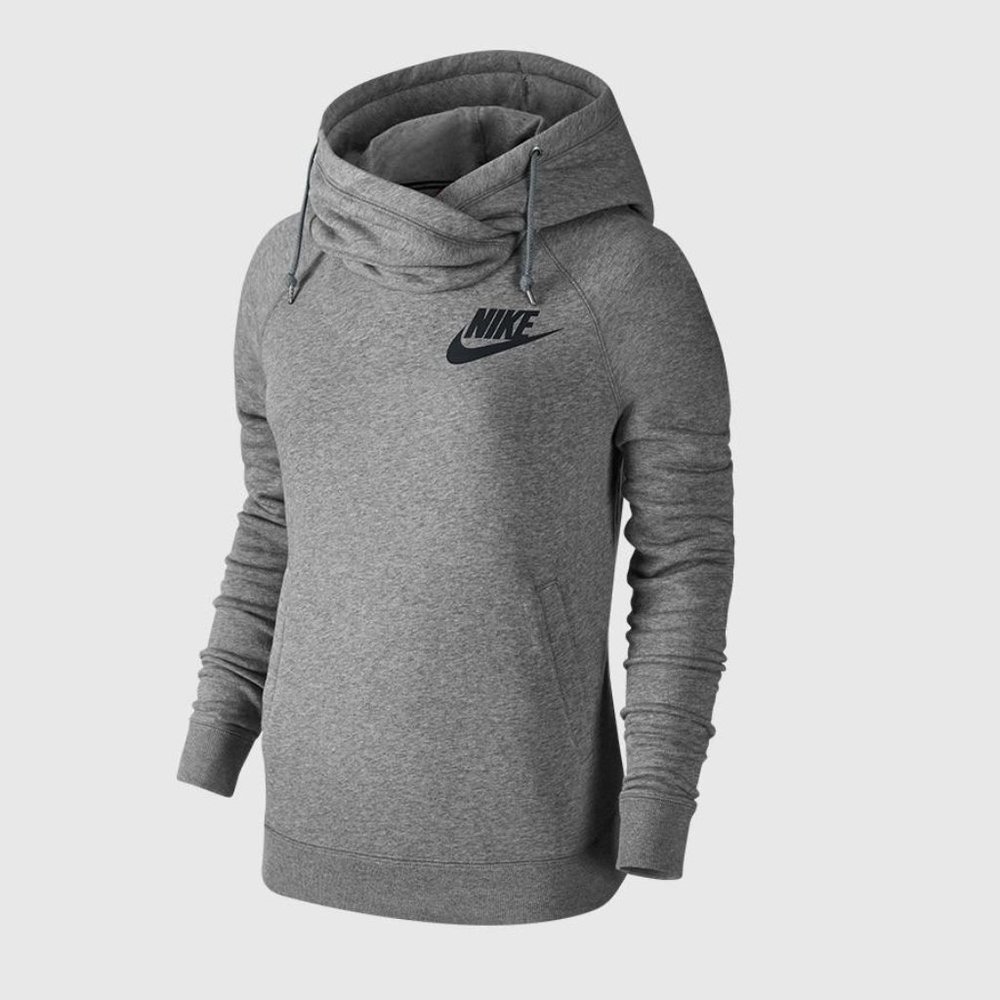Nike gray funnel neck hoodie - XS